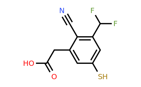 1804852-91-2 | 2-Cyano-3-difluoromethyl-5-mercaptophenylacetic acid