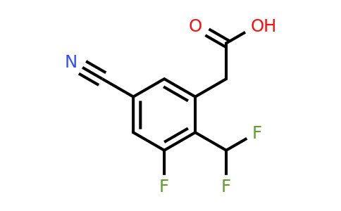 1804853-08-4 | 5-Cyano-2-difluoromethyl-3-fluorophenylacetic acid