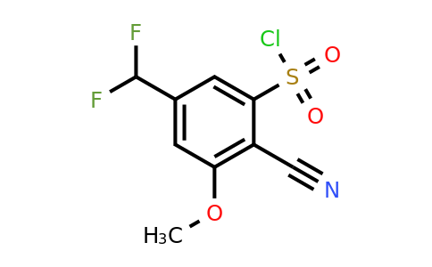 1804853-35-7 | 2-Cyano-5-difluoromethyl-3-methoxybenzenesulfonylchloride