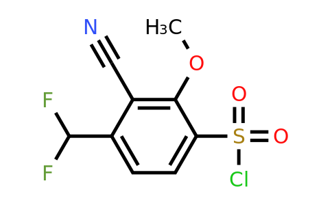1804853-58-4 | 3-Cyano-4-difluoromethyl-2-methoxybenzenesulfonylchloride