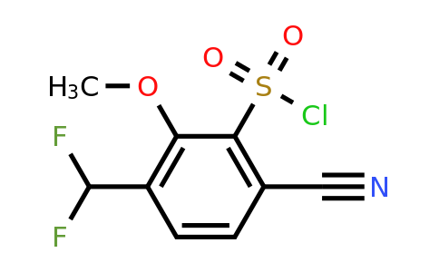 1804853-63-1 | 6-Cyano-3-difluoromethyl-2-methoxybenzenesulfonylchloride