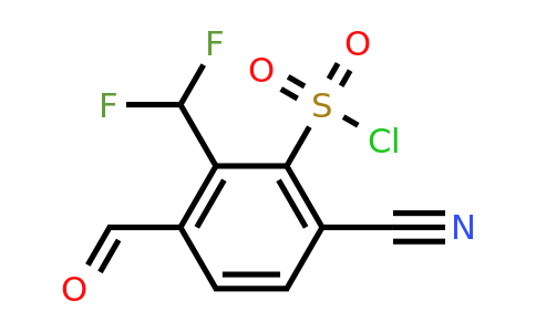 1804853-98-2 | 6-Cyano-2-difluoromethyl-3-formylbenzenesulfonylchloride
