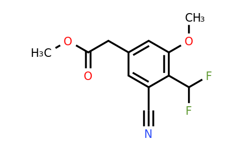 1804854-19-0 | Methyl 3-cyano-4-difluoromethyl-5-methoxyphenylacetate