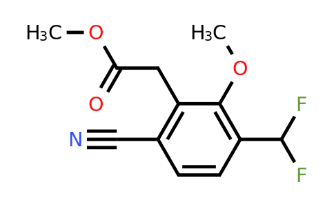1804854-25-8 | Methyl 6-cyano-3-difluoromethyl-2-methoxyphenylacetate