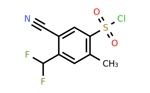 1804854-42-9 | 5-Cyano-4-difluoromethyl-2-methylbenzenesulfonyl chloride