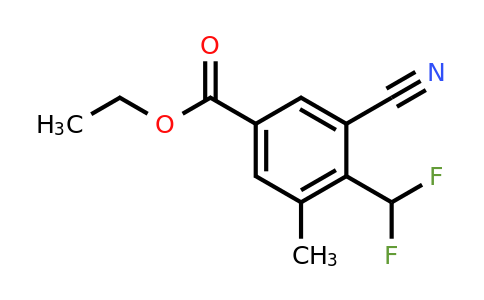 1804854-71-4 | Ethyl 3-cyano-4-difluoromethyl-5-methylbenzoate