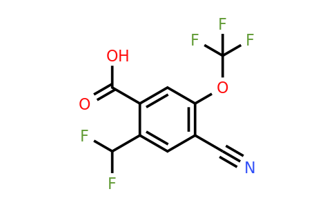 1804854-73-6 | 4-Cyano-2-difluoromethyl-5-(trifluoromethoxy)benzoic acid