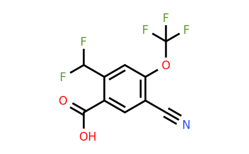 1804854-79-2 | 5-Cyano-2-difluoromethyl-4-(trifluoromethoxy)benzoic acid