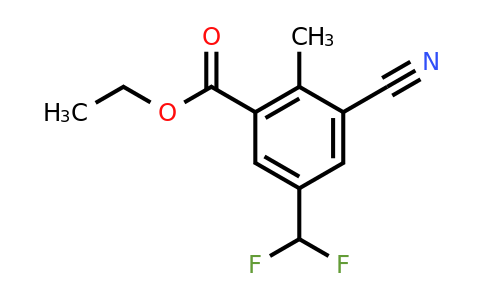 1804854-81-6 | Ethyl 3-cyano-5-difluoromethyl-2-methylbenzoate
