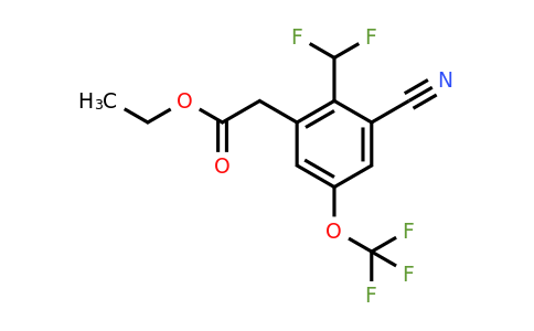 1804855-90-0 | Ethyl 3-cyano-2-difluoromethyl-5-(trifluoromethoxy)phenylacetate