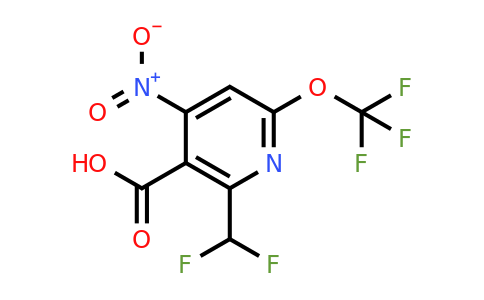 2-(Difluoromethyl)-4-nitro-6-(trifluoromethoxy)pyridine-3-carboxylic acid