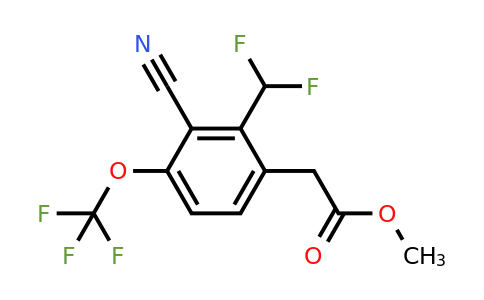 1804856-21-0 | Methyl 3-cyano-2-difluoromethyl-4-(trifluoromethoxy)phenylacetate