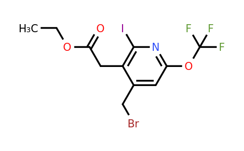 1804856-89-0 | Ethyl 4-(bromomethyl)-2-iodo-6-(trifluoromethoxy)pyridine-3-acetate