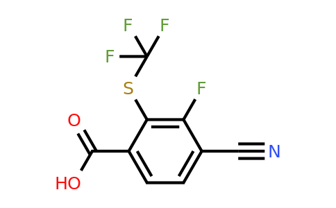 1804858-91-0 | 4-Cyano-3-fluoro-2-(trifluoromethylthio)benzoic acid