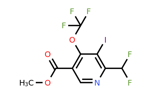 1804860-02-3 | Methyl 2-(difluoromethyl)-3-iodo-4-(trifluoromethoxy)pyridine-5-carboxylate