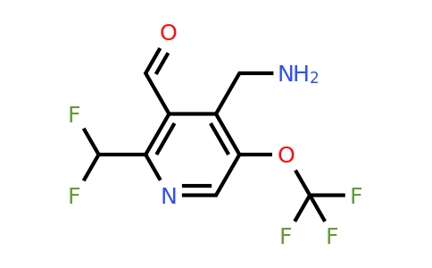 4-(Aminomethyl)-2-(difluoromethyl)-5-(trifluoromethoxy)pyridine-3-carboxaldehyde
