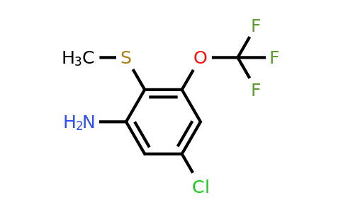 1804861-10-6 | 2-Amino-4-chloro-6-(trifluoromethoxy)thioanisole