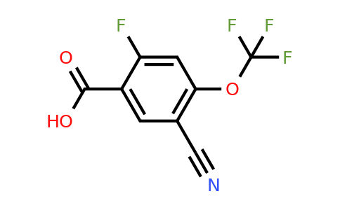 1804863-10-2 | 5-Cyano-2-fluoro-4-(trifluoromethoxy)benzoic acid
