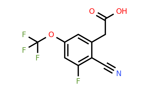 1804863-63-5 | 2-Cyano-3-fluoro-5-(trifluoromethoxy)phenylacetic acid