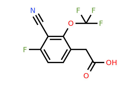 1804863-70-4 | 3-Cyano-4-fluoro-2-(trifluoromethoxy)phenylacetic acid