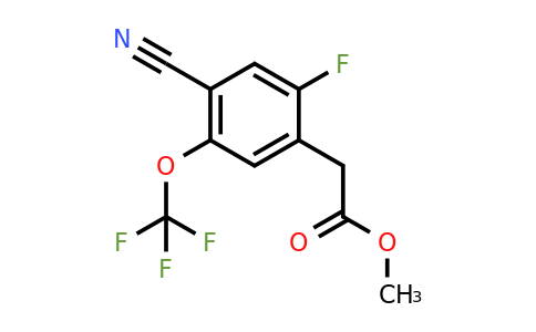 1804864-61-6 | Methyl 4-cyano-2-fluoro-5-(trifluoromethoxy)phenylacetate