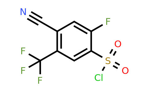 1804865-03-9 | 4-Cyano-2-fluoro-5-(trifluoromethyl)benzenesulfonyl chloride