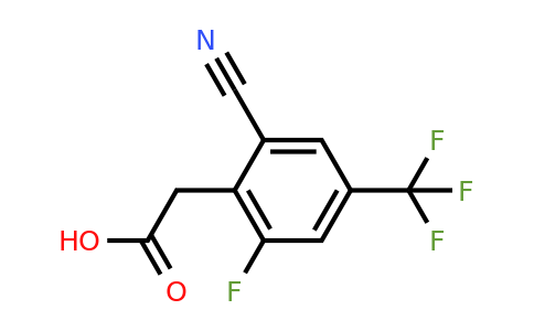 1804865-44-8 | 2-Cyano-6-fluoro-4-(trifluoromethyl)phenylacetic acid