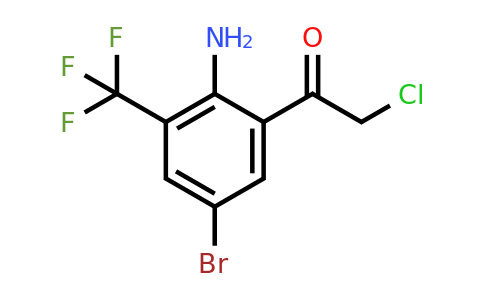 1804867-07-9 | 2'-Amino-5'-bromo-3'-(trifluoromethyl)phenacyl chloride