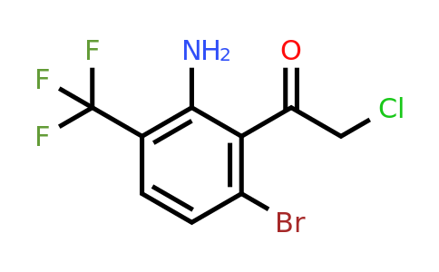 1804867-14-8 | 2'-Amino-6'-bromo-3'-(trifluoromethyl)phenacyl chloride