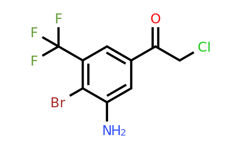 1804867-27-3 | 3'-Amino-4'-bromo-5'-(trifluoromethyl)phenacyl chloride