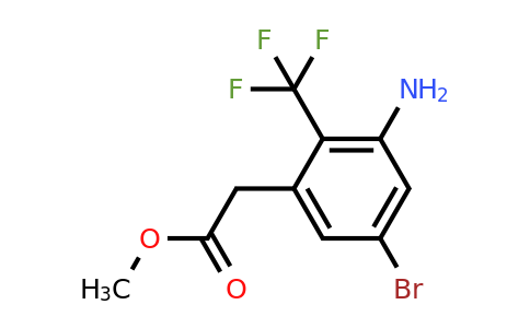 1804867-74-0 | Methyl 3-amino-5-bromo-2-(trifluoromethyl)phenylacetate