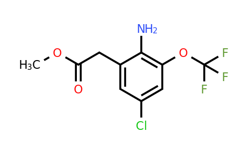 1804868-44-7 | Methyl 2-amino-5-chloro-3-(trifluoromethoxy)phenylacetate