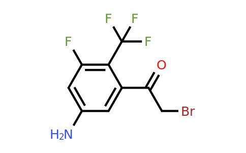 1804869-65-5 | 5'-Amino-3'-fluoro-2'-(trifluoromethyl)phenacyl bromide