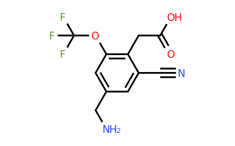 1804870-76-5 | 4-Aminomethyl-2-cyano-6-(trifluoromethoxy)phenylacetic acid