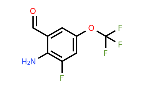 1804871-56-4 | 2-Amino-3-fluoro-5-(trifluoromethoxy)benzaldehyde