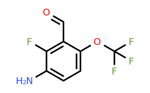 1804871-71-3 | 3-Amino-2-fluoro-6-(trifluoromethoxy)benzaldehyde