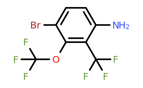 1804873-78-6 | 4-Bromo-3-trifluoromethoxy-2-(trifluoromethyl)aniline