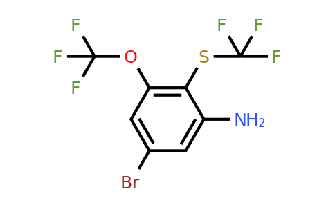 1804874-01-8 | 5-Bromo-3-trifluoromethoxy-2-(trifluoromethylthio)aniline