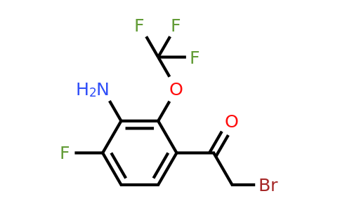 1804874-06-3 | 3'-Amino-4'-fluoro-2'-(trifluoromethoxy)phenacyl bromide