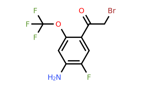 1804874-12-1 | 4'-Amino-5'-fluoro-2'-(trifluoromethoxy)phenacyl bromide