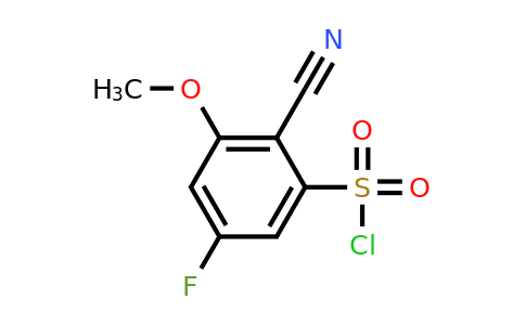 1804874-16-5 | 2-Cyano-5-fluoro-3-methoxybenzenesulfonylchloride