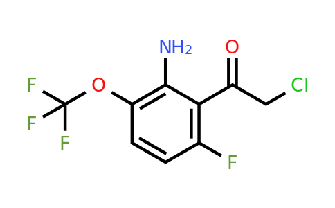 1804874-19-8 | 2'-Amino-6'-fluoro-3'-(trifluoromethoxy)phenacyl chloride