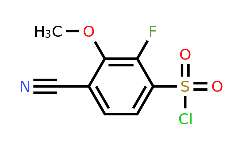 1804874-21-2 | 4-Cyano-2-fluoro-3-methoxybenzenesulfonylchloride