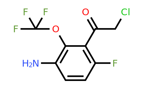 1804874-26-7 | 3'-Amino-6'-fluoro-2'-(trifluoromethoxy)phenacyl chloride