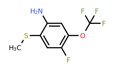 1804874-77-8 | 2-Amino-5-fluoro-4-(trifluoromethoxy)thioanisole
