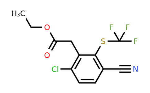 1804875-16-8 | Ethyl 6-chloro-3-cyano-2-(trifluoromethylthio)phenylacetate