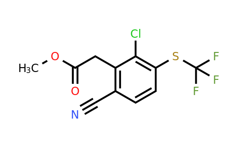 1804875-19-1 | Methyl 2-chloro-6-cyano-3-(trifluoromethylthio)phenylacetate