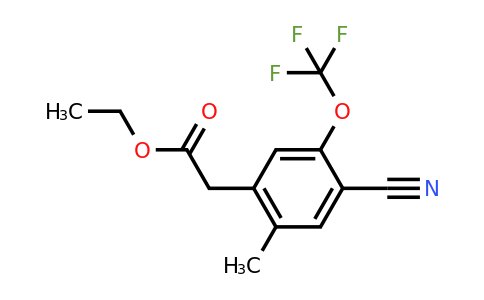 1804876-94-5 | Ethyl 4-cyano-2-methyl-5-(trifluoromethoxy)phenylacetate