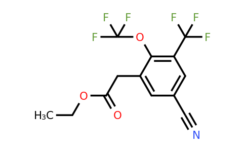 1804877-52-8 | Ethyl 5-cyano-2-trifluoromethoxy-3-(trifluoromethyl)phenylacetate