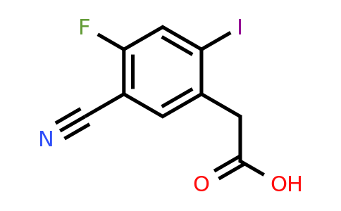 1804877-54-0 | 5-Cyano-4-fluoro-2-iodophenylacetic acid